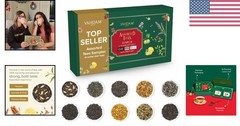 Exclusive Loose Leaf Tea Variety Pack – 10 Teas, Brew Hot & Cold for 50+ Cups