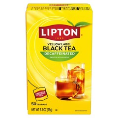 Lipton Black Tea Bags Decaffeinated, 50 Count,,,,,,…
