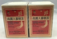 2 Cases of Korean Ginseng Extract for Tea in Wood Case -net Wt 1.05 Oz (30g)