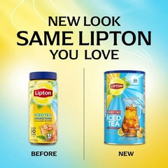 Lipton Unsweetened Black Tea Iced Tea Mix, 28 Quarts