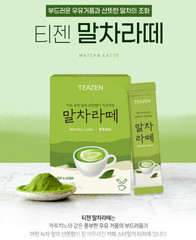 TEAZEN Matcha Latte – Korean Matcha Drink Mix (14.5 g × 7 Sticks)