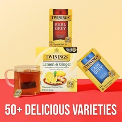 Twinings Earl Grey Black Tea Bags, 20 Count (Pack of 6) 8/25/26