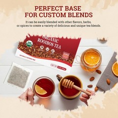 Rooibos Tea Organic, 100 Tea bags, Pure Premuim Rooibos Tea, Naturally Sweet …