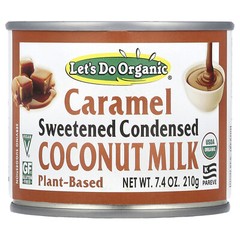 Let’s Do Organic®, Sweetened Condensed Coconut Milk, Caramel , 7.4 oz (210 g)