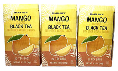 3 Packs Trader Joe’s Mango Flavored Black Tea 20 Tea bags Each, Total 60 bags