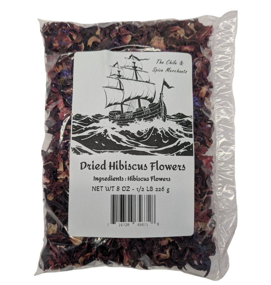 Organic Premium Dried Hibiscus Flowers, Jamaica Tea, pure flowers, half pound