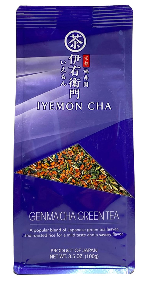 IYEMON Genmaicha 玄米茶 Green Tea 100g/3.5oz – Product of Japan