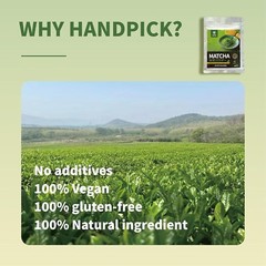 Pure Matcha Powder Green Tea Powder for Latte, Cooking, Baking,100% Natural