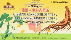 20 Count Ginseng Ginkgo Biloba Herbal Tea – Boost Energy and Focus Naturally
