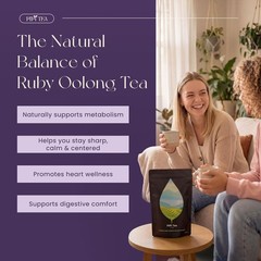 Whole Leaf Oolong Tea – 20 Organic Bags for Stress Relief & Weight Loss
