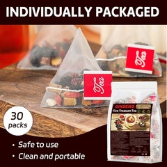 Ginseng Five Treasure Tea Boost Energy Stamina Physica Well Being 5g Per Pack