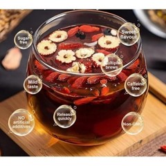 Ginseng Red Dates Wolfberry Mulberry Tea Natural Kidney Treasure Tea 30 Bags