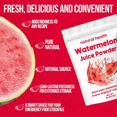 Natural Watermelon Juice Powder Vitamin C Allergen-Free Rich in Electrolytes