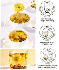 Goji Berry Chrysanthemum Tea, Dandelion Wolfberry Tea, Kidney & Liver Health