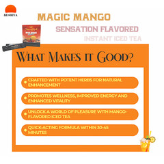Teariffic Magic Mango Sensation Sexual Men Herb Energy Coffee (3/6/12 Sachets)