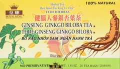 20 Count Ginseng Ginkgo Biloba Herbal Tea – Boost Energy and Focus Naturally