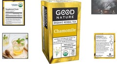 Calm and Relaxing Organic Chamomile Tea – 20 Bags – Naturally Caffeine Free