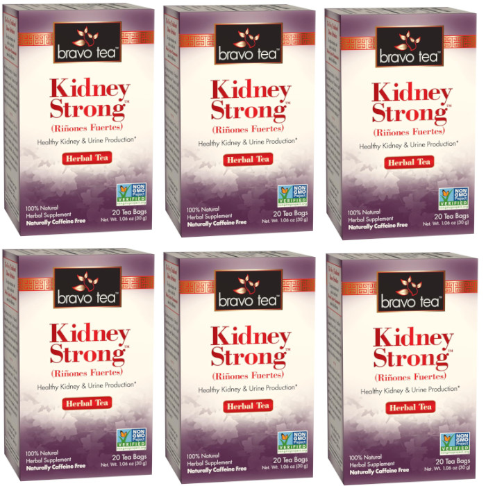 Bravo Tea Kidney Strong Herbal Tea 20 pckts (Pack of 6)