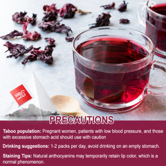 Hibiscus Tea 72 Bags Natural Dried Hibiscus Flower Support Digestion Herbal Tea