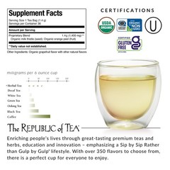 Herbal Tea Organic Milk Thistle Naturally Caffeine-Free 36 Herbal Tea Bags
