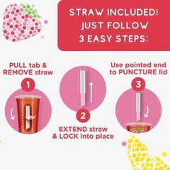 Joyba Strawberry lemonade green Tea bubble tea, 12 fl oz Cup (Pack of 4)……..