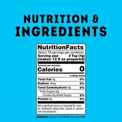 Lipton Caffeinated Unsweetened Instant Iced Tea 28 Quarts