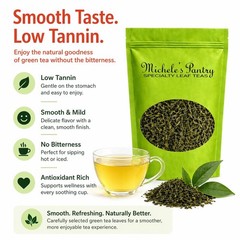Michele’s Pantry Raspberry Pomegranate Bulk Green Tea-1 Lb Loose Leaf Tea