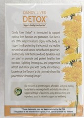 USDA Organic Dandelion Liver Detox Tea, 2 Boxes, 20 Count Each, Exp 10/27
