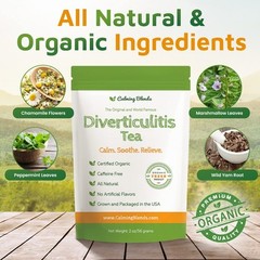 Diverticulitis Tea | Te Organico De Hojas Sueltas, Sin Cafeina | 36 C