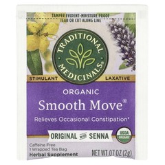 Organic Smooth Move, Caffeine Free, 48 Wrapped Tea Bags, 3.38 oz (96 g)