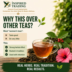Jamaican Dog Blood Tea 2 Pack Fertility TTC Womb Wellness | Wildcrafted Portland