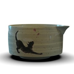Complete 8-Piece Matcha Set – Japanese Matcha Tea Ceremony Kit with Cat Print…