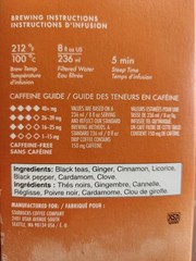 Starbucks Teavana Tea Sachets Classic Chai, Pack Of 144 Sachets BB Date:7/30/25