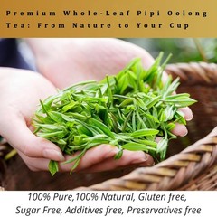 2PACK PiPi Tea Organic Oolong Tea Bags – Premium Whole Leaf, 20 Bags (4g Each)