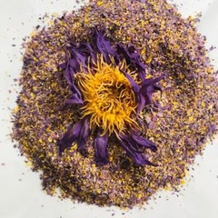 Ceylon Blue Lotus Nymphaea Caerulea 100% Organic Hand Pick Dried Flowers Tea