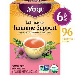 Yogi Tea – Echinacea Immune Support – 6 Pack, 96 Tea Bags