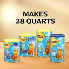 Lipton Unsweetened Black Tea Iced Tea Mix, 28 Quarts (Pack of 1) FREE FAST SHIP