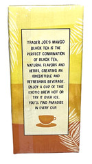 3 Packs Trader Joe’s Mango Flavored Black Tea 20 Tea bags Each, Total 60 bags