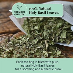 225 Holy Basil Tea Bags, Pure Tulsi Tea, All Natural Herbal Tea, No Caffeine