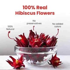 2.6 Oz Premium Dried Hibiscus Flowers, Flor De Jamaica, Hibiscus Flower Tea