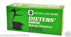 3 Boxes of Natural Leaf Brand Dieters’ Tea 1.5 OZ. (18 Teabags)