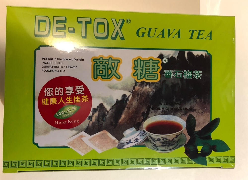 DE-TOX GUAVA TEA – Regulates Blood Sugar 2.5G X 90 TEABAGS FREE SHIPPING