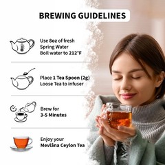 Mevlana – Pure Ceylon Loose Leaf Tea | Premium Black Tea Leaves | Rich & Smoo…
