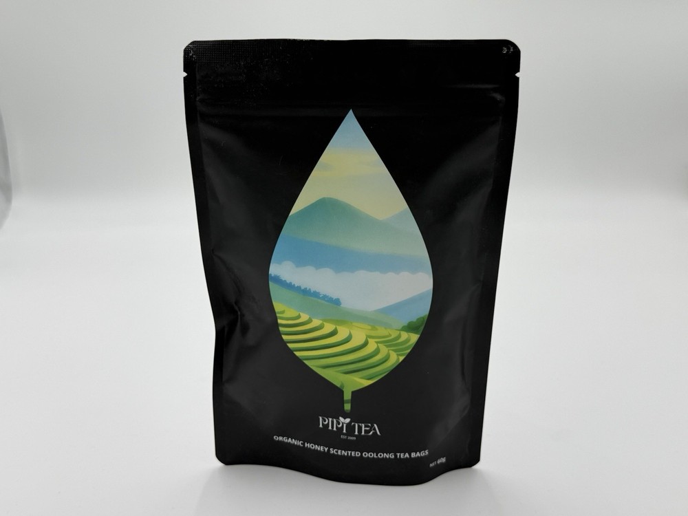 PiPi Tea Organic Honey Scented Oolong Bags – Whole Leaf, 20 (3G. Each) 20 Bags