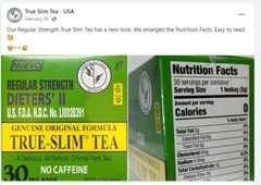 Bamboo Leaf Regular Strength Dieters’ II True Slim Tea 30’s reduce weigh 真草减肥茶