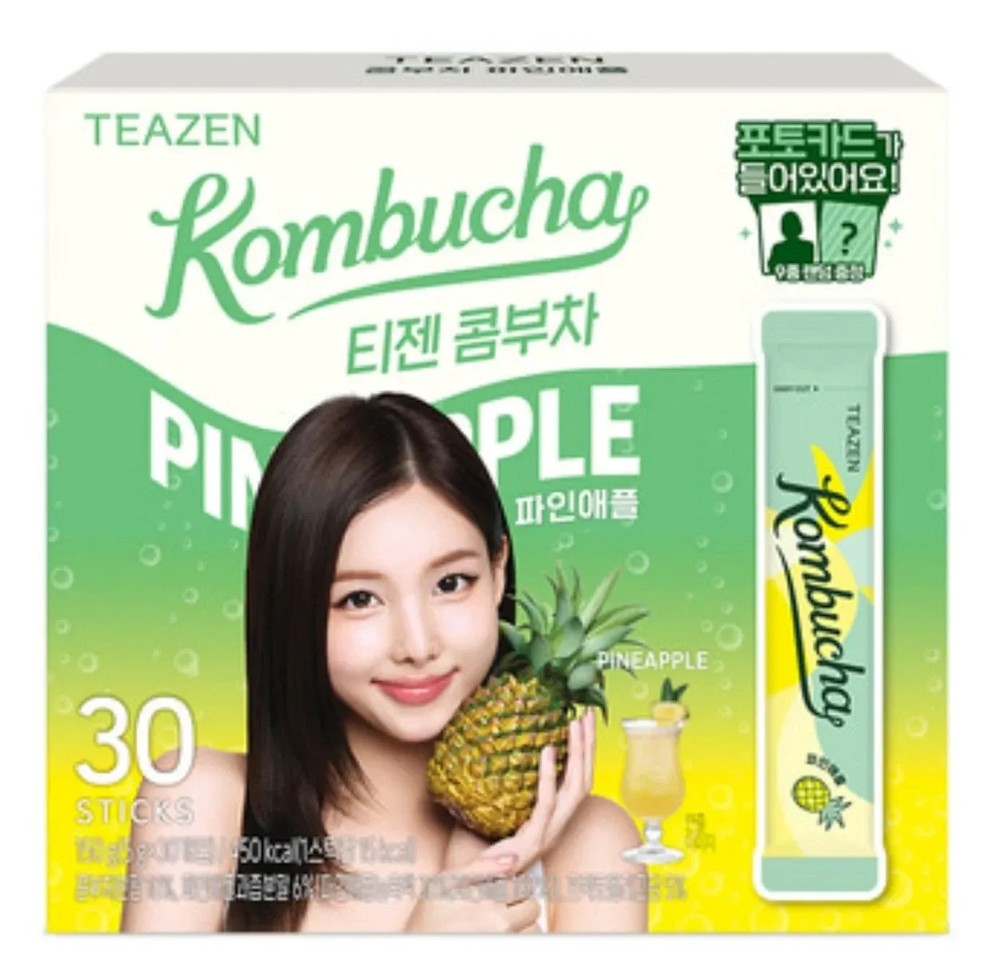 Teazen x TWICE Kombucha – 30 Sticks (150g Total) + Random Photocard Included