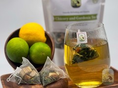 Chicory and gardenia herbal tea