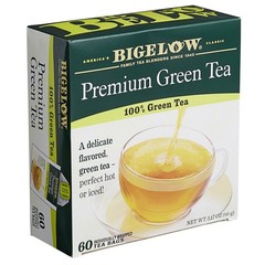 Bigelow Premium Green Tea Bags – 60 ct Box × 6 (360 Bags) – Bulk Case