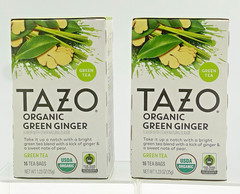 TAZO Organic Green Tea, Green Ginger, Caffeinated Tea, 32 Total Bags BB05/2027