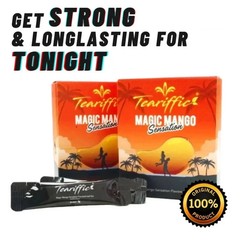 Teariffic Magic Mango Sensation Sexual Men Herb Energy Coffee 1 Box (12 Sachets)